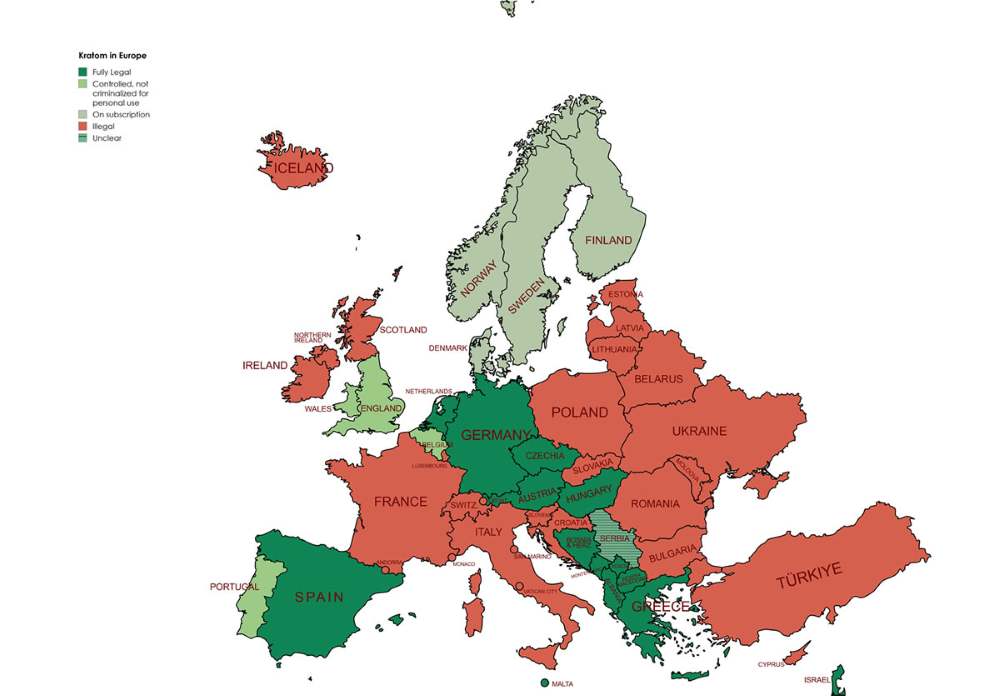 Kde je kratom legální 2025 